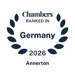 Annerton wird im Chambers Germany Guide im Bereich Banking & Finance: Regulatory empfohlen